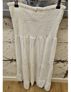 Vicky Smock Skirt | White