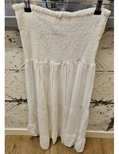 Vicky Smock Skirt | White