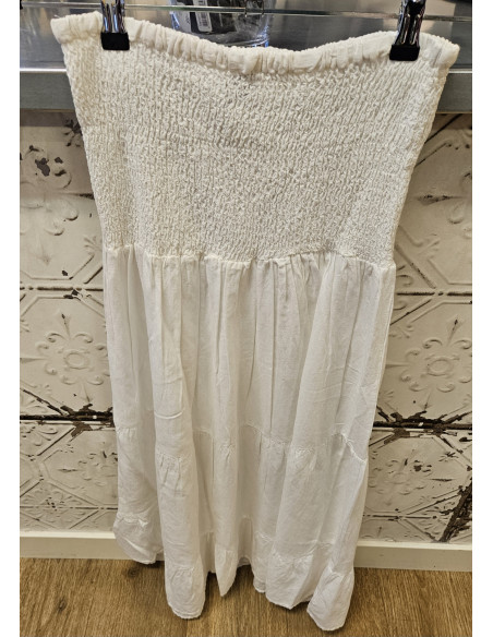 Vicky Smock Skirt | White