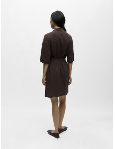 ObjSanne 2/4 Shirt Dress | Brown 2