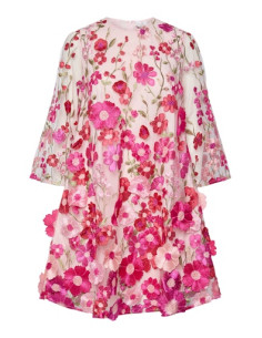 YASFlowering 3/4 Dress | Fuchsia 2