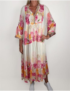 Klänning Print  | Pink