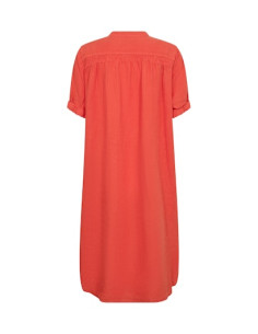 MmArtleth SS Linen Dress | Orange 2