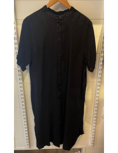 MmArleth SS Linen Dress | Black