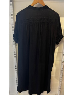 MmArleth SS Linen Dress | Black 2