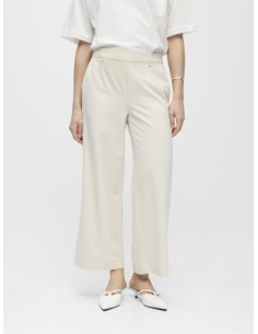 ObjLisa Cropped Wide Pant | Sandshell