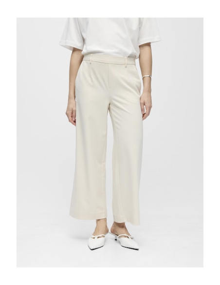 ObjLisa Cropped Wide Pant | Sandshell