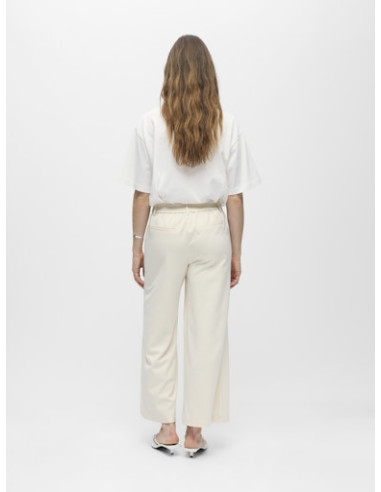 ObjLisa Cropped Wide Pant | Sandshell