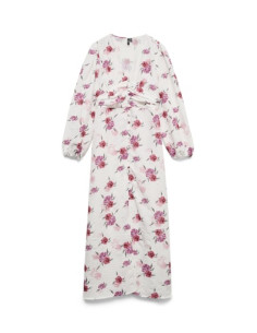 VmLisa V-neck Long Dress | Pink