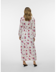 VmLisa V-neck Long Dress | Pink 2