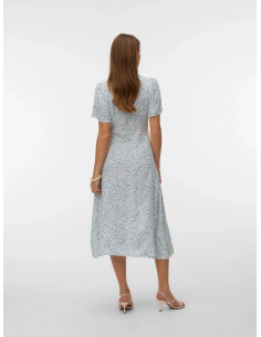 VmAlba Calf Dress | White 2