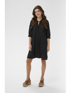 CrBellis Lace Dress Short | Black