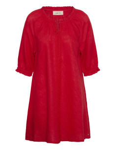 CrBellis Lace Dress Short | Red 2