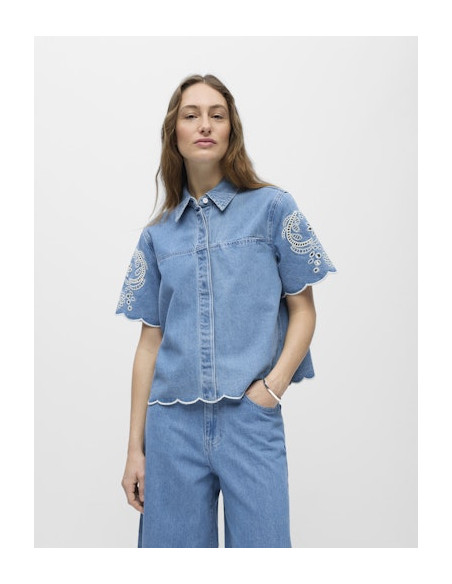 ObjJidda Denim Shirt | LtBlue