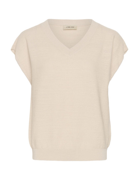 CrEvisa Knit Blouse | Pale