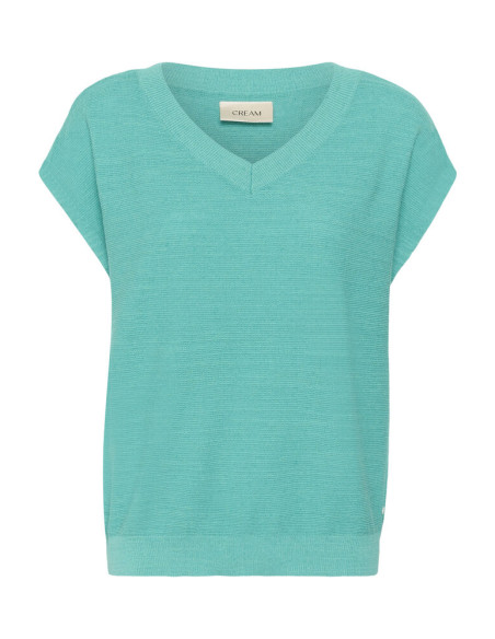 CrEvisa Knit Blouse | Ceramic