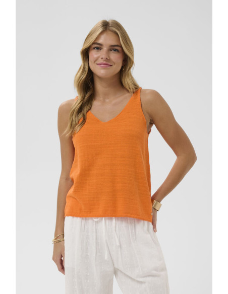 CrEvisa Knit Top | Orange
