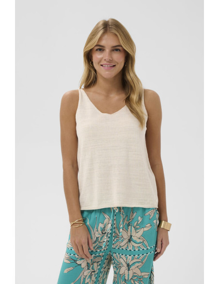 CrEvisa Knit Top | Pale