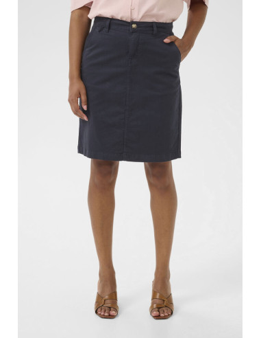 CRBerta Twill Skirt | Navy