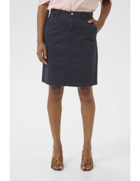 CRBerta Twill Skirt | Navy