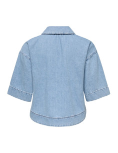 OnlCleo Crop Dnm Shirt | LtBlue 2