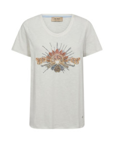 MmTonia O-SS Glam Tee | Ecru 2