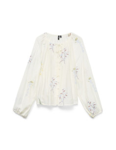 VmLina Emb Top | White