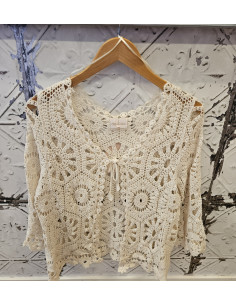 Virkad Cardigan | Sand