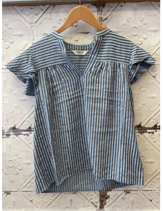 OnlBari Fril Top | Chambray