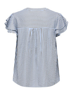 OnlBari Fril Top | Chambray 2