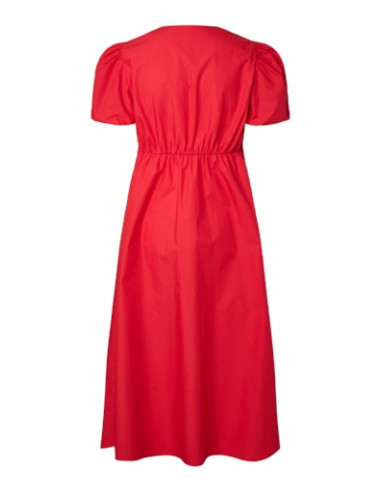 YasStray Midi Dress | Tomato