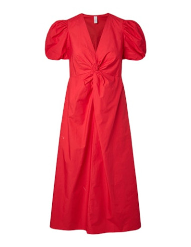 YasStray Midi Dress | Tomato