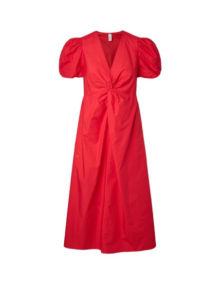 YasStray Midi Dress | Tomato