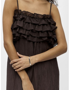 ObjLyne Long Dress | Brown 2