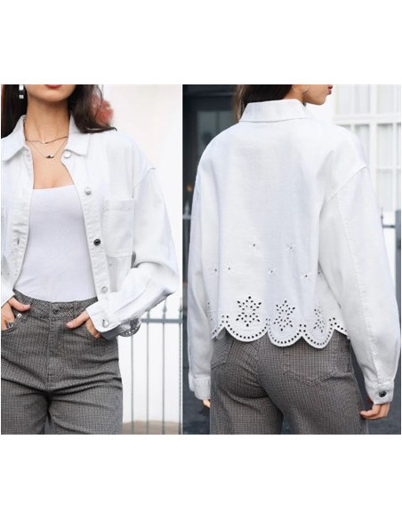Jeansjacka Brodyr | White