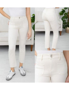 Jeans Flare m Brodyr | Beige