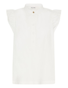 PzCleo SS Blouse | White