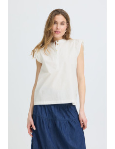 PzCleo SS Blouse | White 2