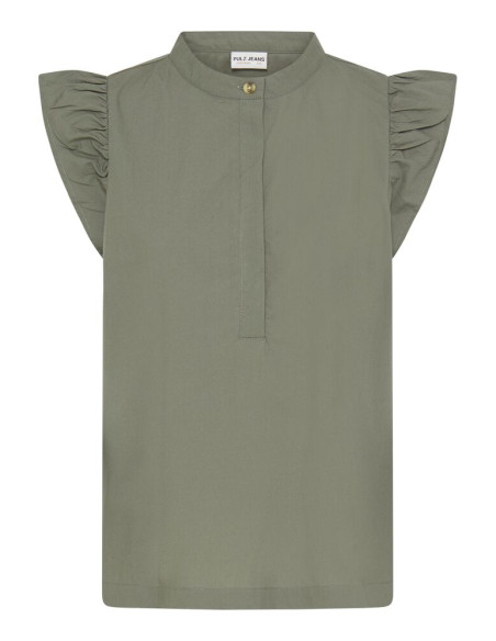 PzCleo SS Blouse | Green