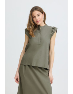 PzCleo SS Blouse | Green 2