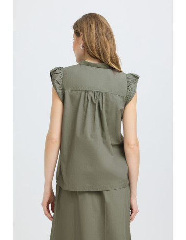 PzCleo SS Blouse | Green
