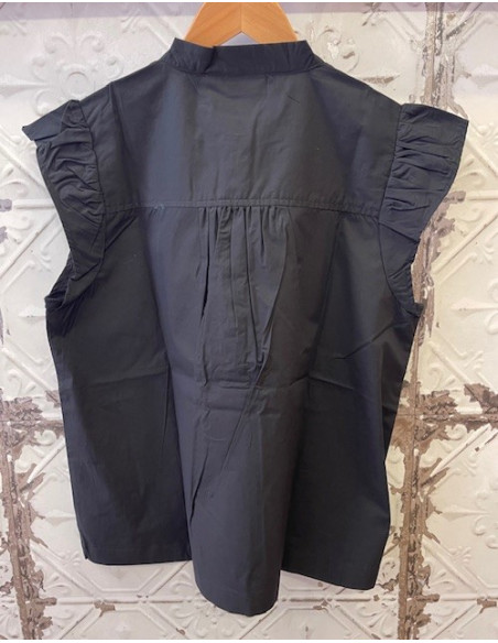 PzCleo SS Blouse | Black