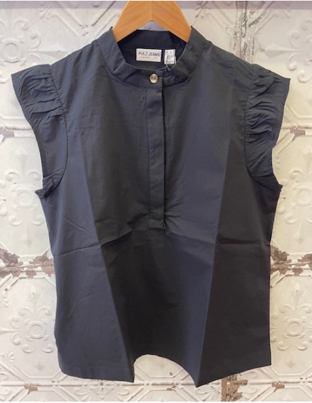 PzCleo SS Blouse | Black