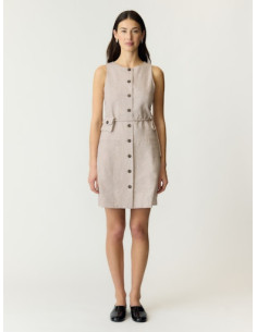 YasUsuma Linen Dress | Pepper 2