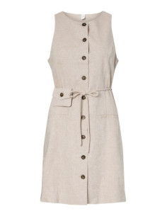YasUsuma Linen Dress | Pepper
