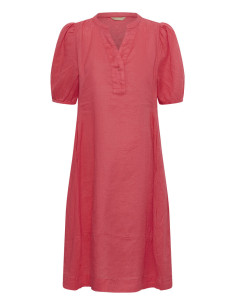 CuAniela Placket Dress | Coral 2
