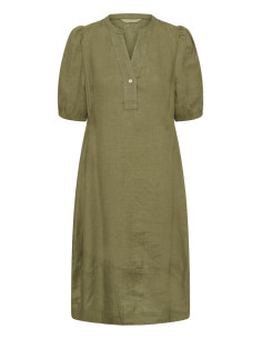 CuAniela Placket Dress | Green 2
