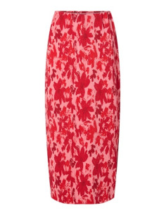 PcFlora Ankle Skirt  | Red