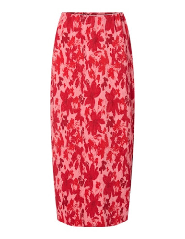 PcFlora Ankle Skirt  | Red