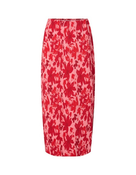 PcFlora Ankle Skirt  | Red
